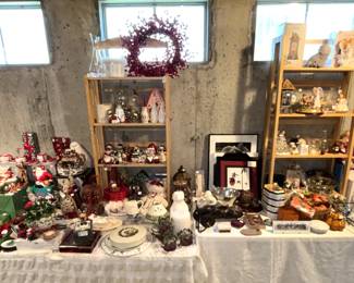 Large amount of Christmas and home decor.