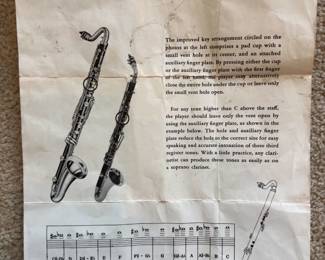 BUY IT NOW! $125.00. Vintage Bundy Selmar Resonite Bass Clarinet w/Case.