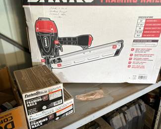 Banks Framing nailer, nails