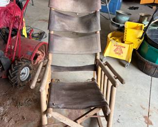 leather rocker