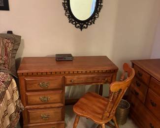 small desk with chair