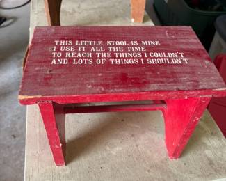 vintage child step stool