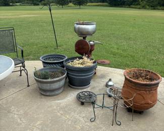 cream separator and flower pots