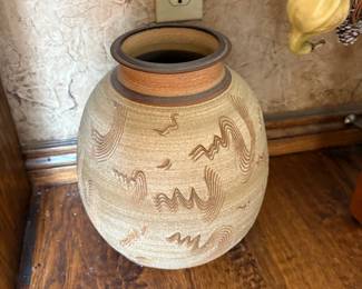 large pottery vase