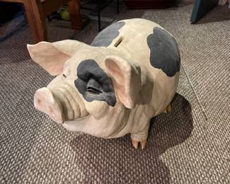 Detail of piggy bank