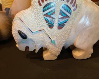Zuni alabaster Buffalo