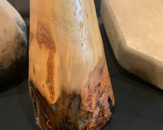 Handmade wooden vase