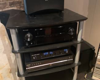 Pioneer and Sony stereo components