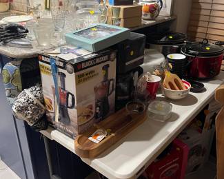 More kitchen stuff, a lot new, still in the box