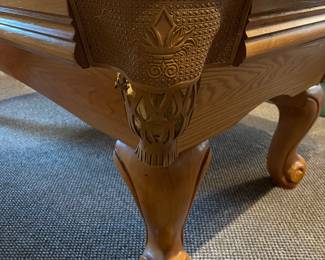 Detail of pool table