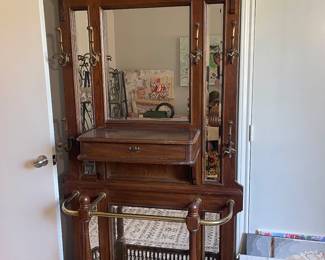Antique Hall tree