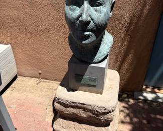 Helaine D. Blum (American 1910 - 2010) bronze bust of Max Weber