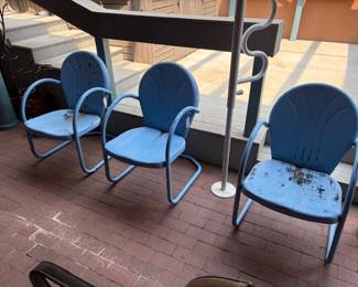 Vintage Griffith metal chairs
