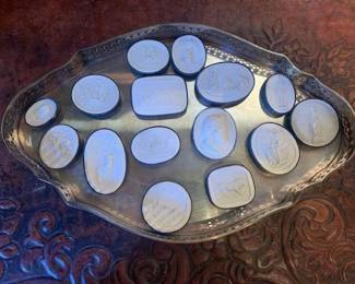 Grand Tour plaster intaglio medallions