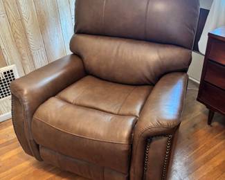 Leather BarcaLounger Power Recliner
