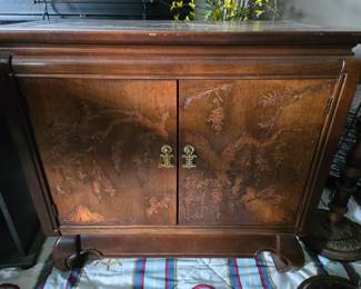 Asian inspired cabinet