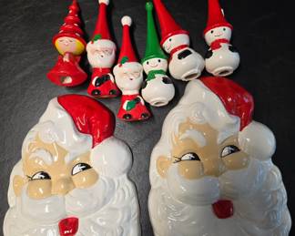 Vintage hand painted Christmas items