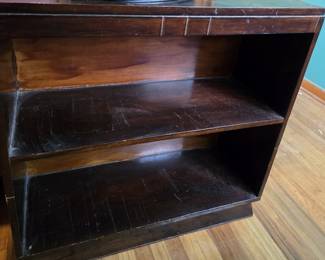 Wood low bookcase