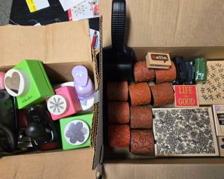 Paper punches, stamps, roller stamps