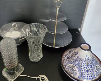 Crystal & vintage decor