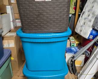 Plastic storage tubs