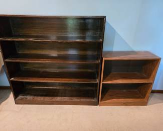Wood bookcases