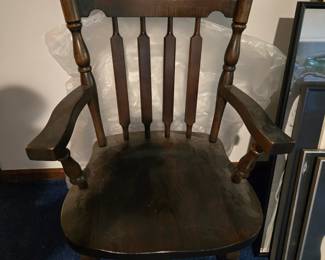 Wood rocking chair