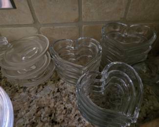 Heart shaped dishes