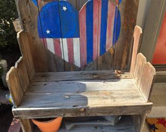 Patriotic bench