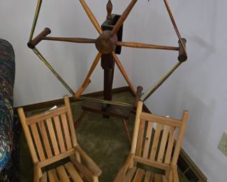 Children's rockers, yarn spinner