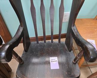 Child's wood rocker