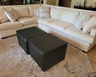 Beautiful white sectional sofa