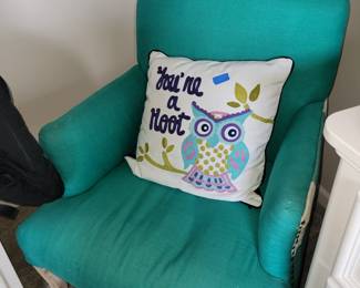 Teal chair