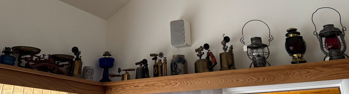 Old Railroad Lanterns, Old Scales, Antique Blow Torch’s 