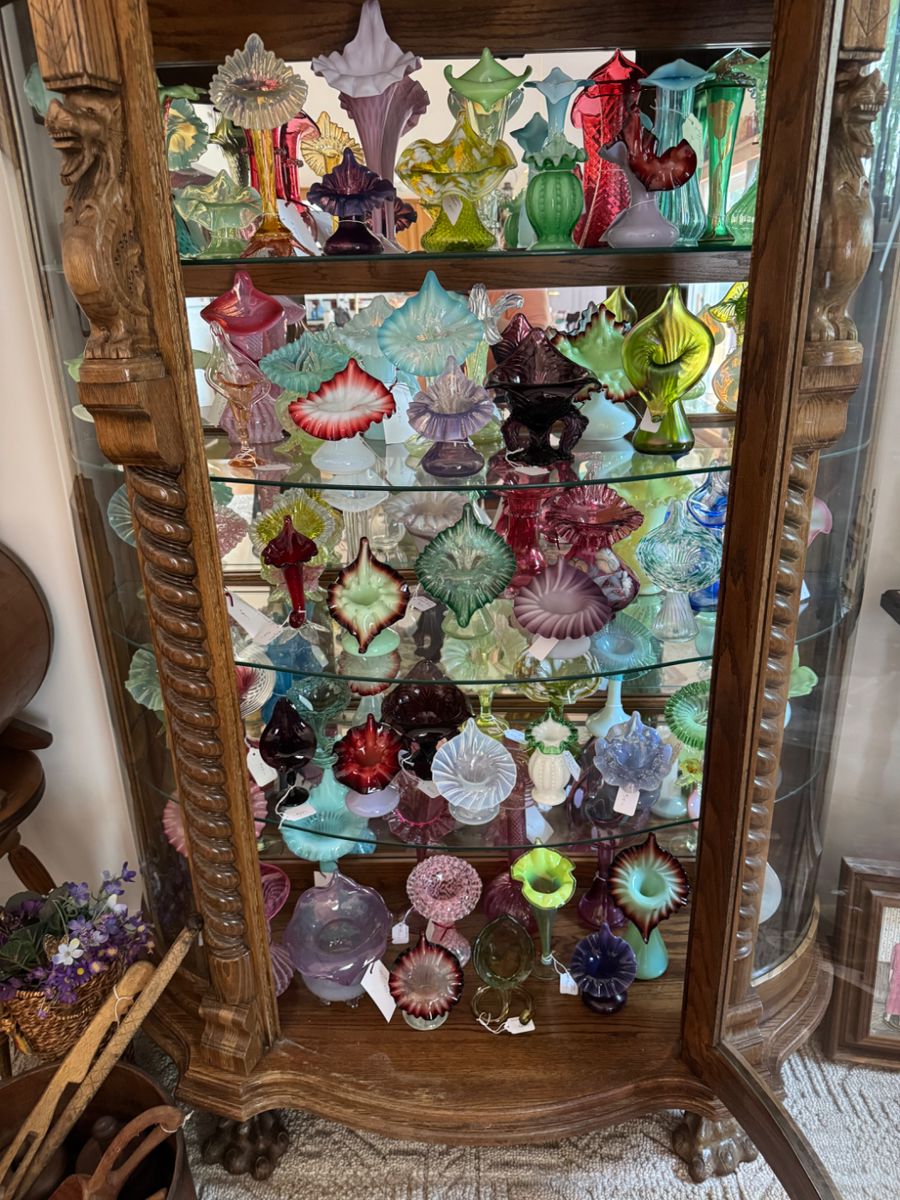 Victorian JIP Glass Vases