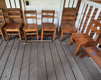 Old Children’s School Chairs