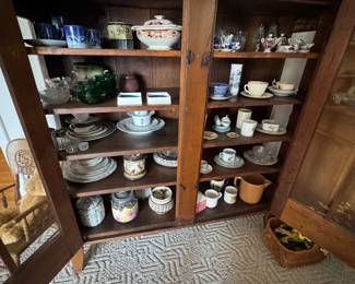 Antique Pie Safe Tobacco Humidor/Jars