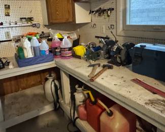…. Drill press, grinder, other tools ….