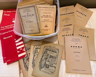 Opera play bills from the 1940-1960’s
Boston, NYC and London