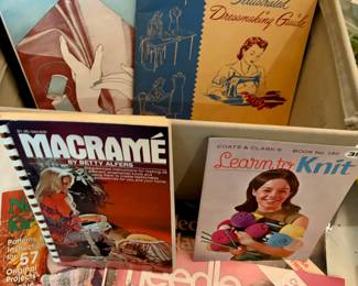 We have a tub of knitting magazines from the 60s 70s and 80s