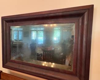 We have 15 different mirrors square rectangle and round all over 100 years old with wood frames