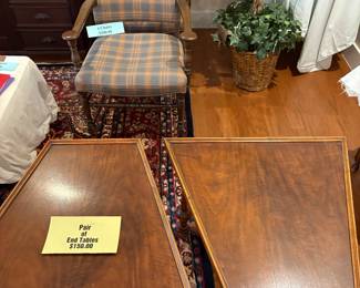 These exquisite, very unique with a danish flair end tables are an excellent condition and will only be sold as a set