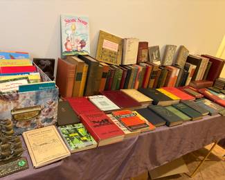 All the books in this picture are $1.00
Many of the books are from the 1800s
We have other books that range from two dollars to $15
All books are priced to sell for that special person that enjoys listing things on eBay