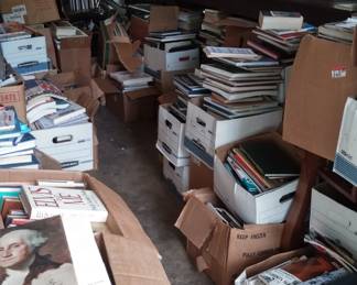 Books will be pulled out, sorted, and arranged for sale.