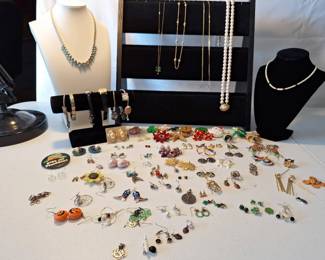 Lots of Pretties, Earrings, Necklaces, Bracelets, Watches, Pins
