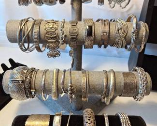 Silver Bangles And Bracelets