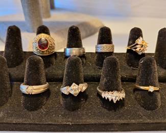 US Army Ring, Titanium Wedding Band, and Sparkles