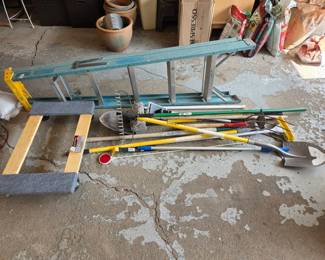 Tools, Ladder, and Dolly