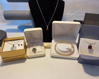 Potpourri Of Pretty Necklaces And Bracelet, All New In Box