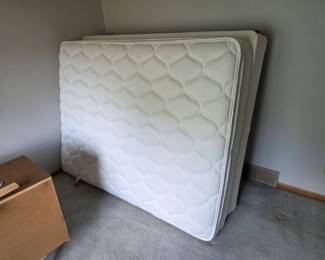 Queen Sized Bed With Box Spring And Frame